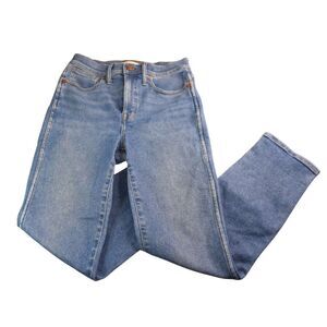 Madewell Stovepipe Jeans Medium Blue Wash No Holes School Work Denim Womens 26